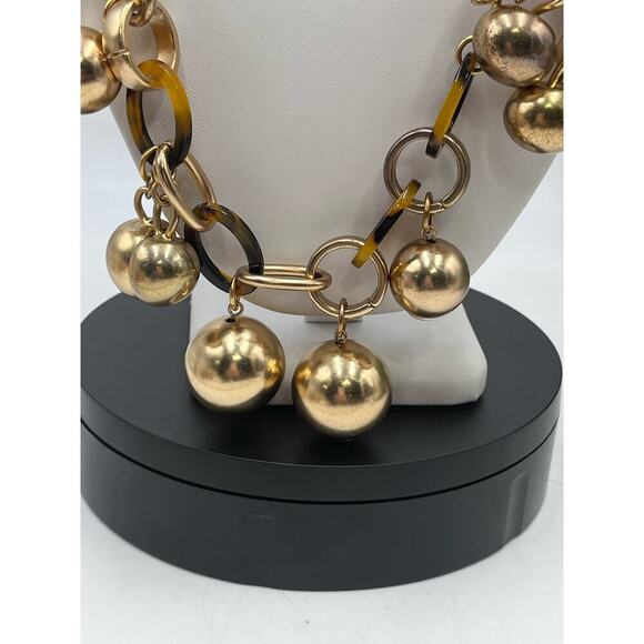 J. Crew Gold and Brown Statement Necklace - Picture 3 of 14